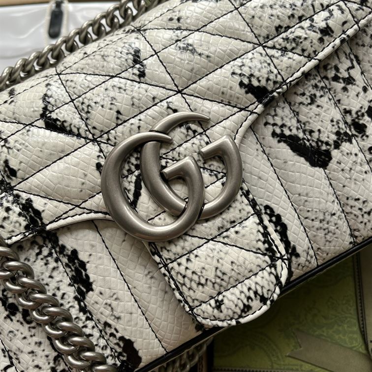 GG Marmont small python shoulder bag - Image 5