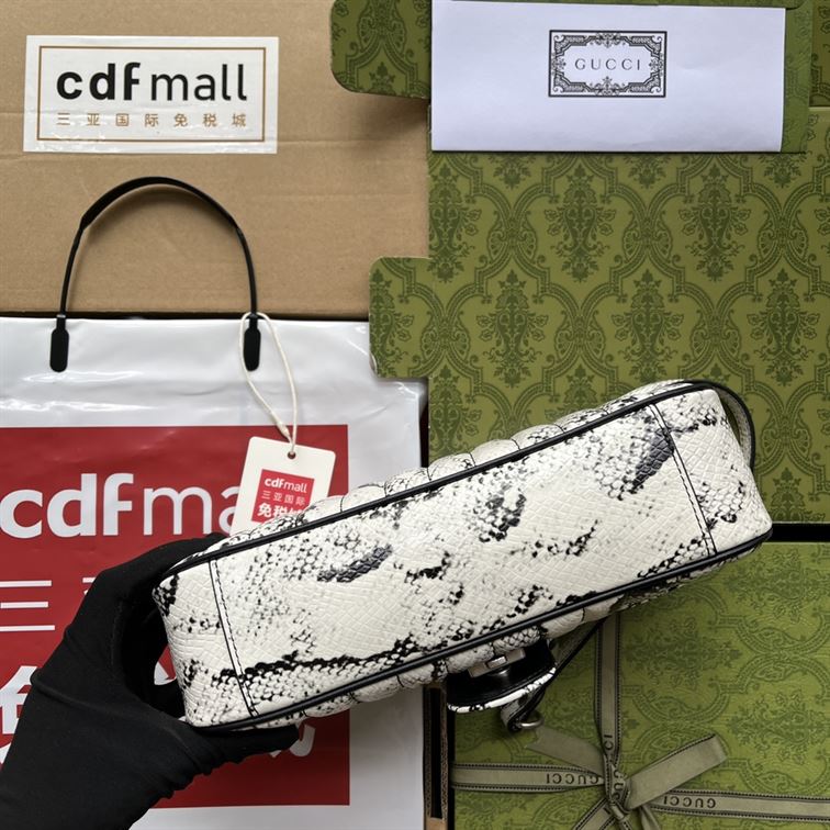 GG Marmont small python shoulder bag - Image 8