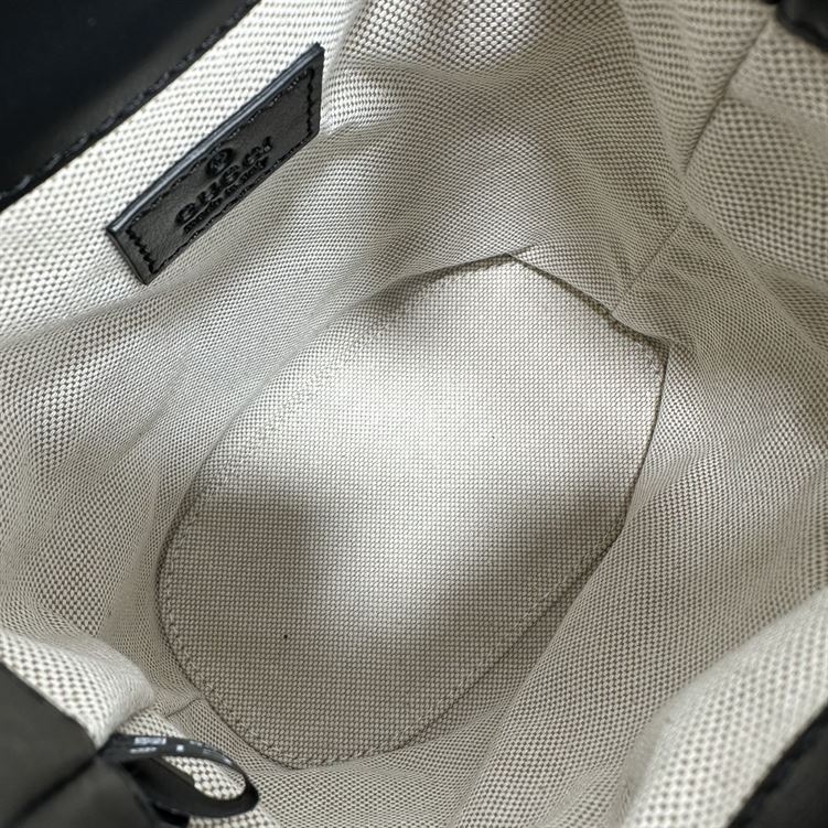 GG Matelassé bucket bag Black GG leather - Image 8