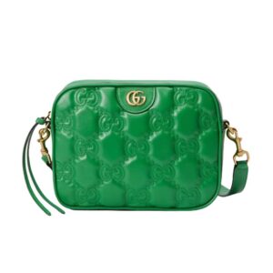 GG Matelassé leather small bag Bright green - GB029