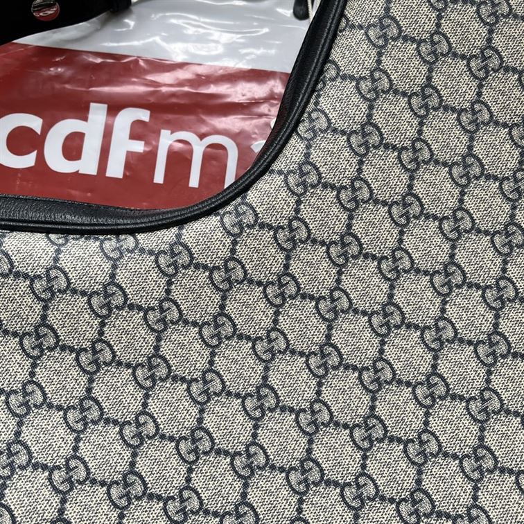 Gucci Attache large shoulder bag Beige and blue canvas - Image 10