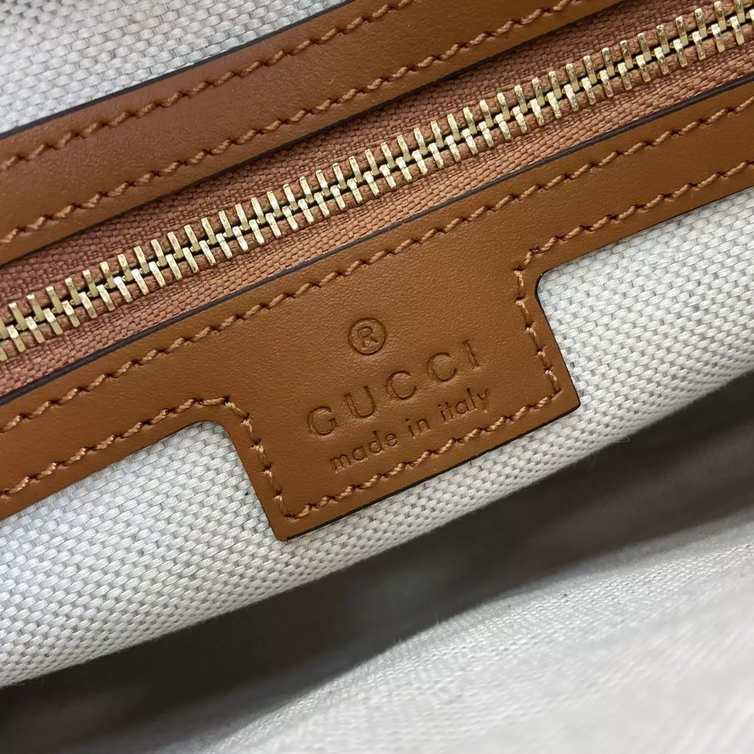 Gucci Jackie Small Shoulder Bag White Canvas - Repbags.ru - Image 11