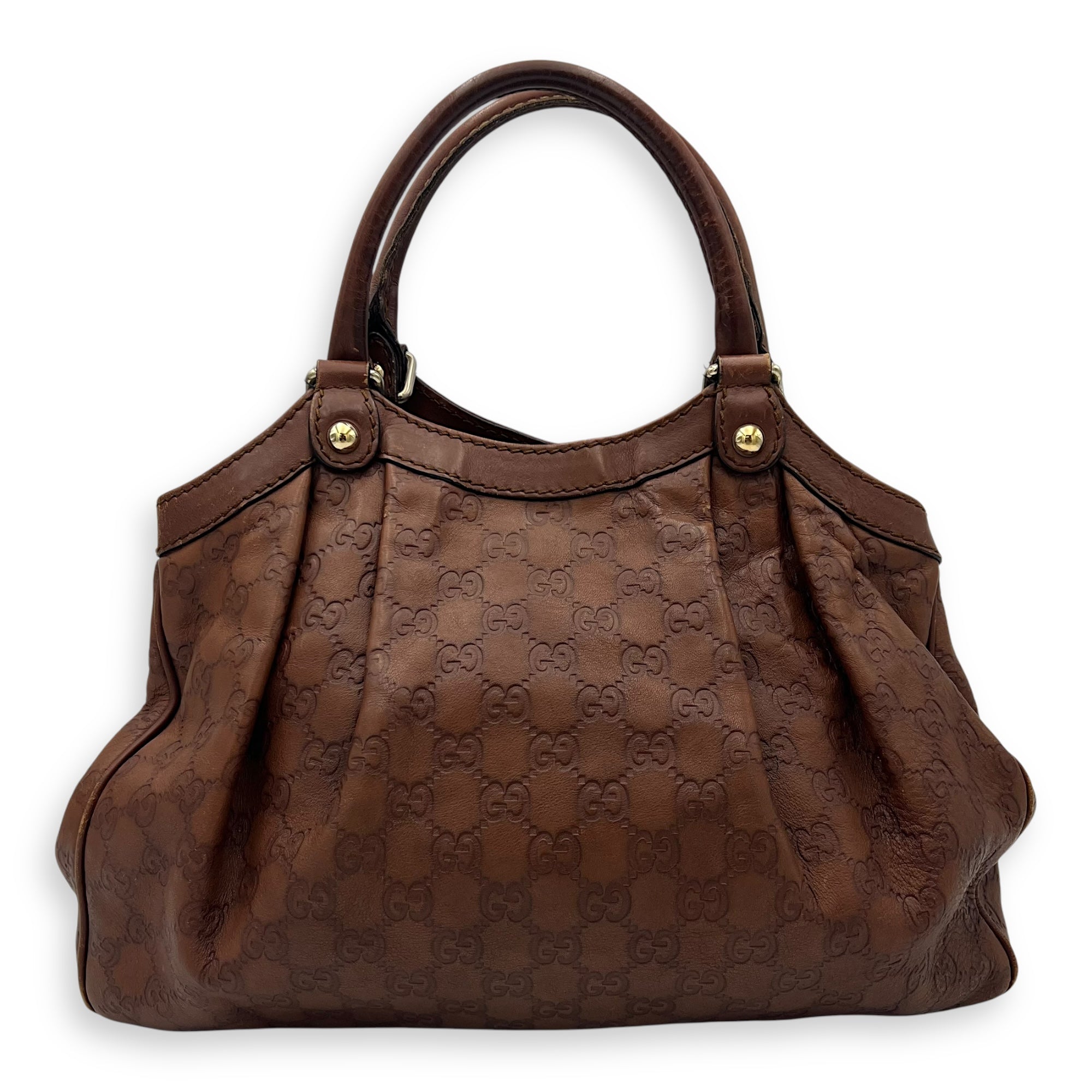 Shukey Shoulder Bag Brown in Calfskin, Gold hardware - Image 3