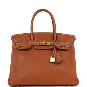 Hermes Birkin 30 Fauve Barenia Faubourg Gold Hardware