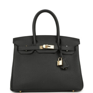 Hermes Birkin 30 Black Togo Permabrass Hardware