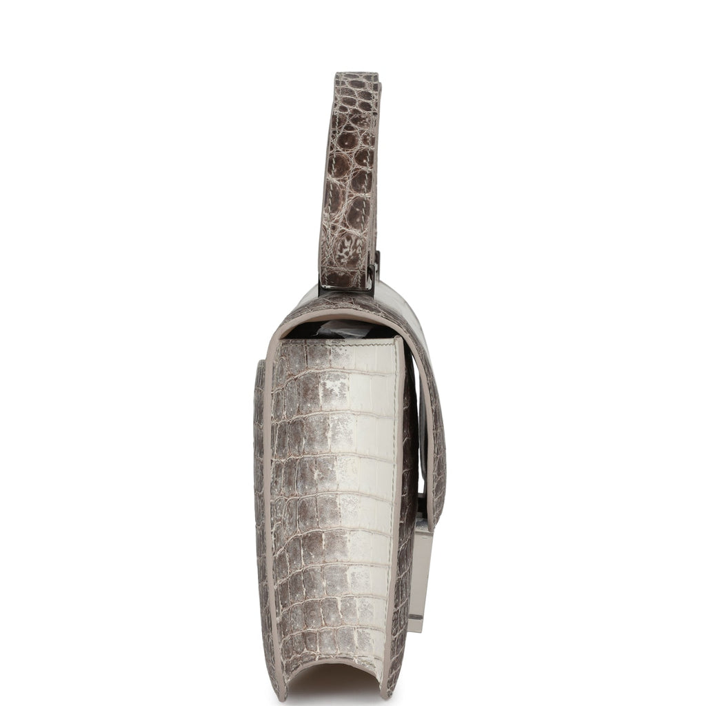 Hermes Constance 1-24 Himalaya Matte Niloticus Crocodile Palladium Hardware - Image 4
