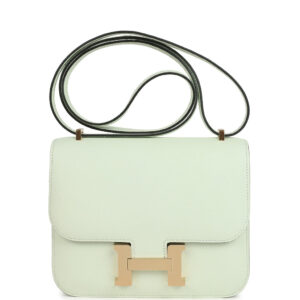 Hermes Constance 1-18 Vert Fizz Epsom Permabrass Hardware