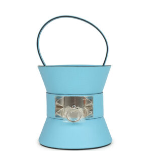 Hermes Mini Medor Bag Celeste Epsom Palladium Hardware