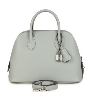 Hermes 1923 Bolide 25 Gris Plantin Evercolor Palladium Hardware
