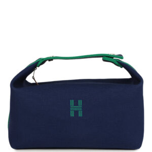 Hermes Bride-A-Brac GM Marine Canvas Palladium Hardware