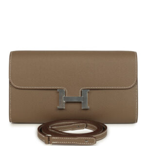 Hermes Constance Wallet To Go Etoupe Epsom Palladium Hardware