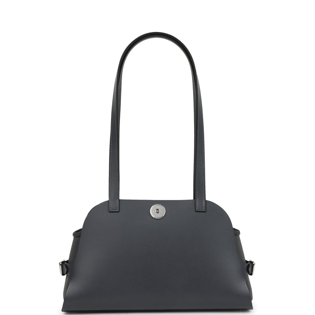 Hermes Tablier Sellier Ardoise Vache Hunter, Swift and Toile Militaire Palladium Hardware - Image 5