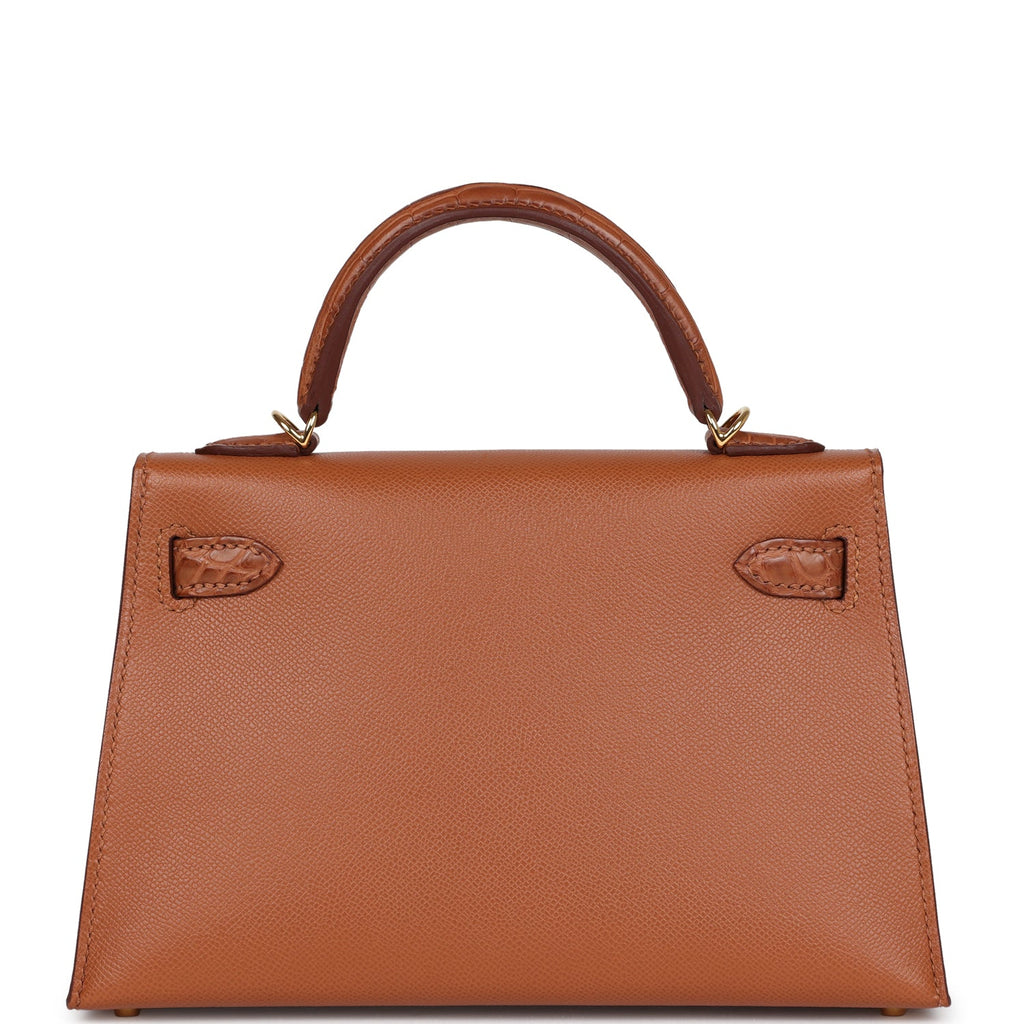 Hermes Kelly Sellier 20 Gold Madame and Matte Alligator Touch Gold Hardware - Image 5