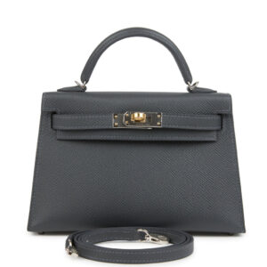 Hermes Kelly Sellier 20 Ardoise Epsom Electrum Hardware