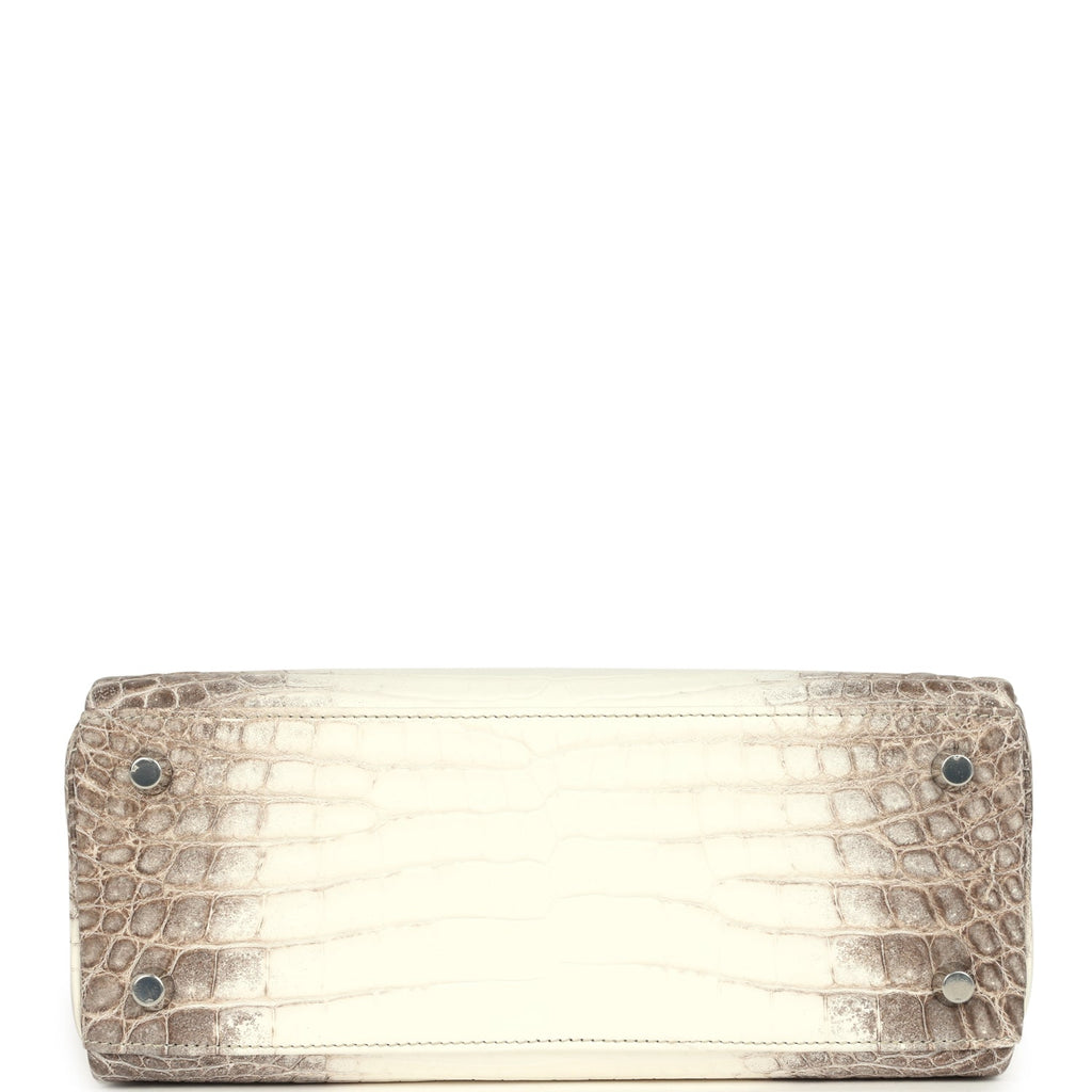 Hermes Kelly Retourne 25 Himalaya Niloticus Crocodile Palladium Hardware - Image 7
