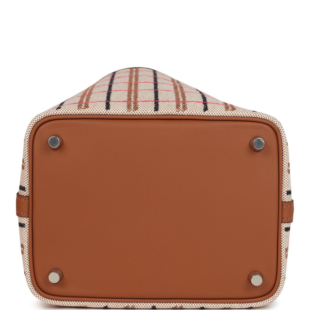 Hermes Picotin Lock 18 Gold, Ecru-Beige, Rose Pop, Black Toile H and Fauve Swift and Toile H Palladium Hardware - Image 7