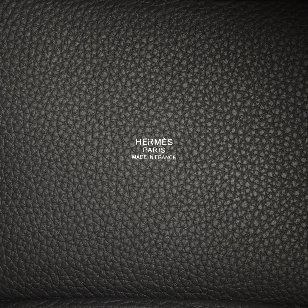 Hermes Picotin Lock 18 Eclat Ardoise Clemence and Gris Pantin Swift Palladium Hardware - Image 9