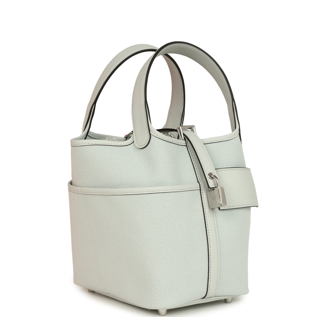 Hermes Picotin Cargo 18 Gris Platine Toile Canvas and Swift Palladium Hardware - Image 3