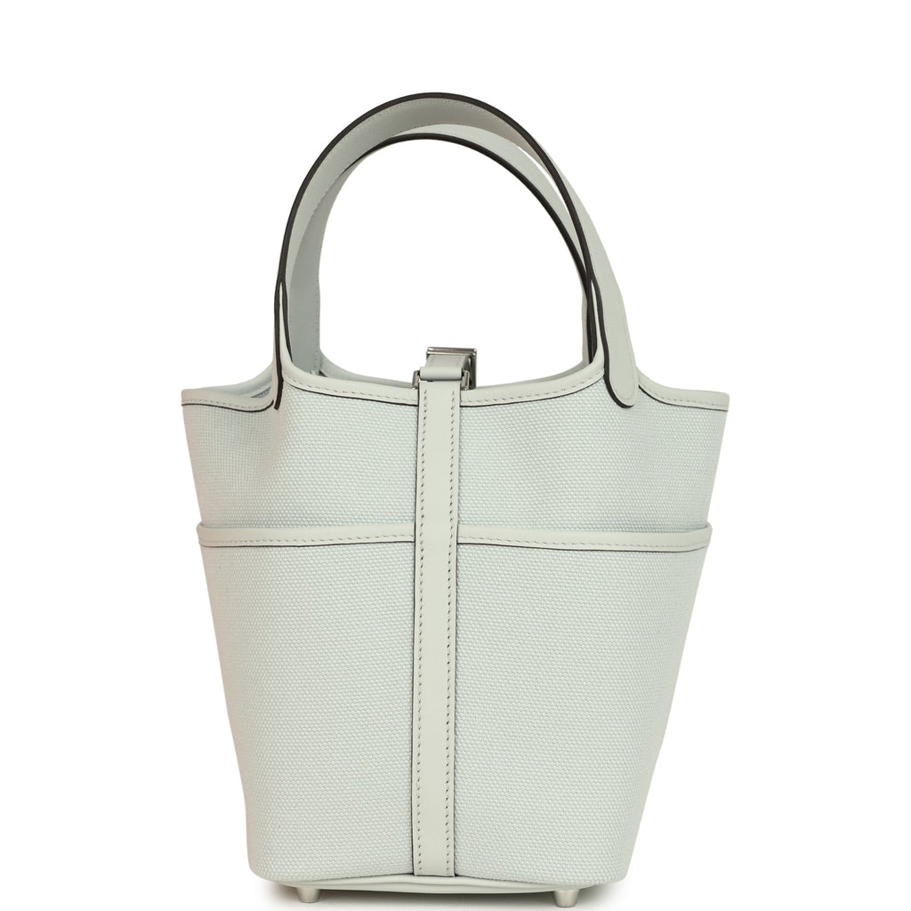 Hermes Picotin Cargo 18 Gris Platine Toile Canvas and Swift Palladium Hardware - Image 5