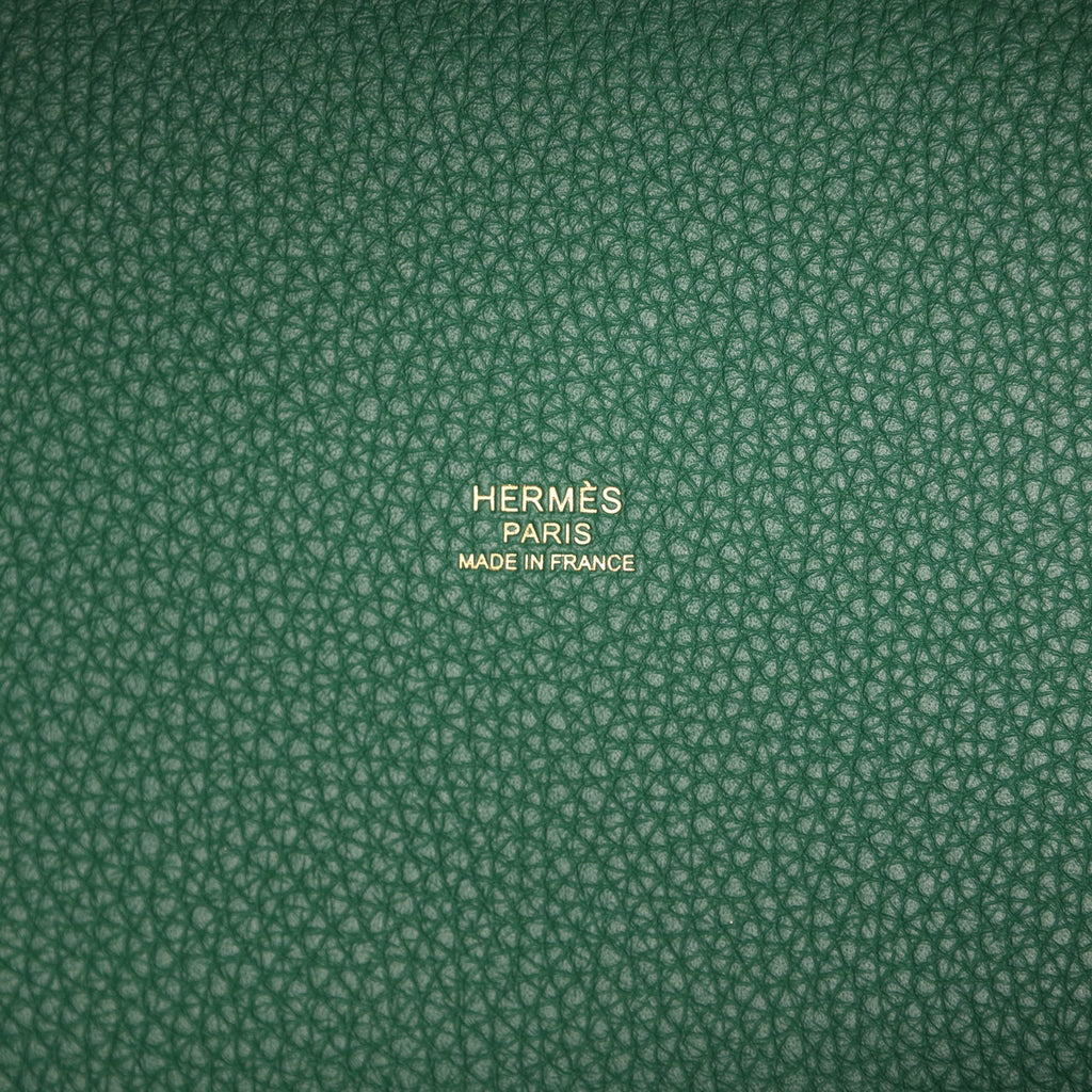 Hermes Picotin Lock 18 Eclat Vert Moyen Clemence and Vert Peppermint Swift Gold Hardware - Image 9