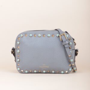 Valentino Grey Rolling Camera Crossbody Bag
