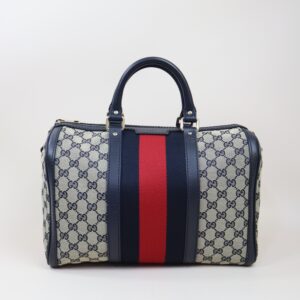Gucci Bicolor Boston Top Handle Ophidia Medium Bag