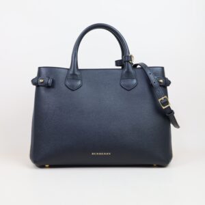 Burberry Black Medium Banner Top Handle with Strap