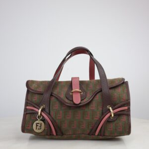 Fendi Bicolor FF Zucchino Small Tote Bag