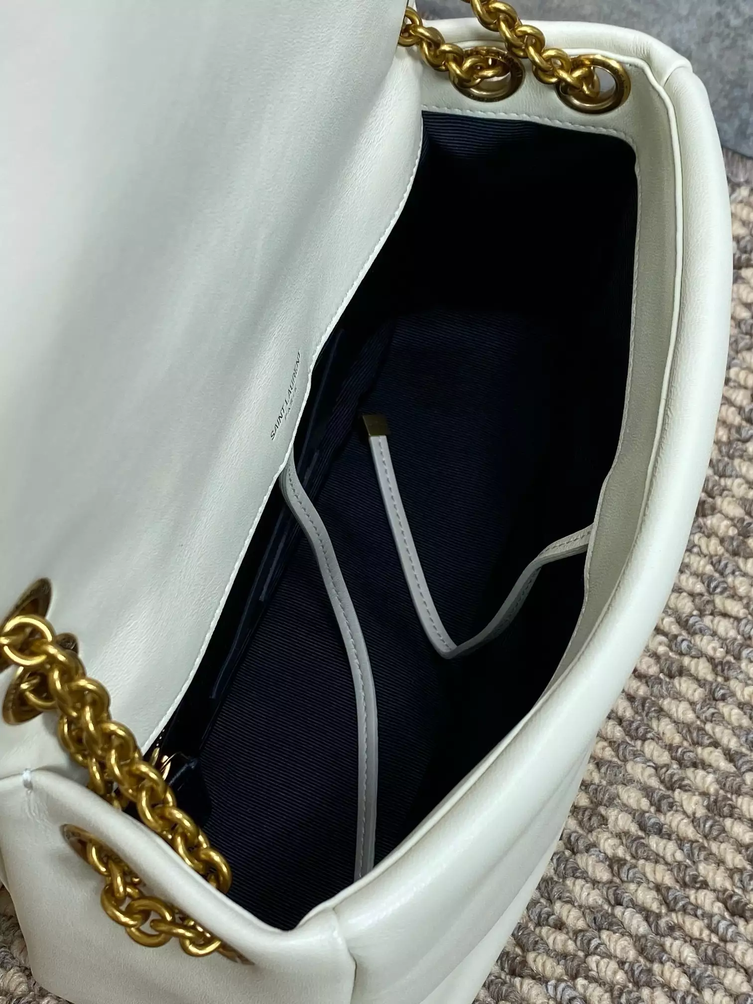 Jamie 4.3 Small in Blanc Vintage Lambskin - YB062 - Repbags.ru - Image 10