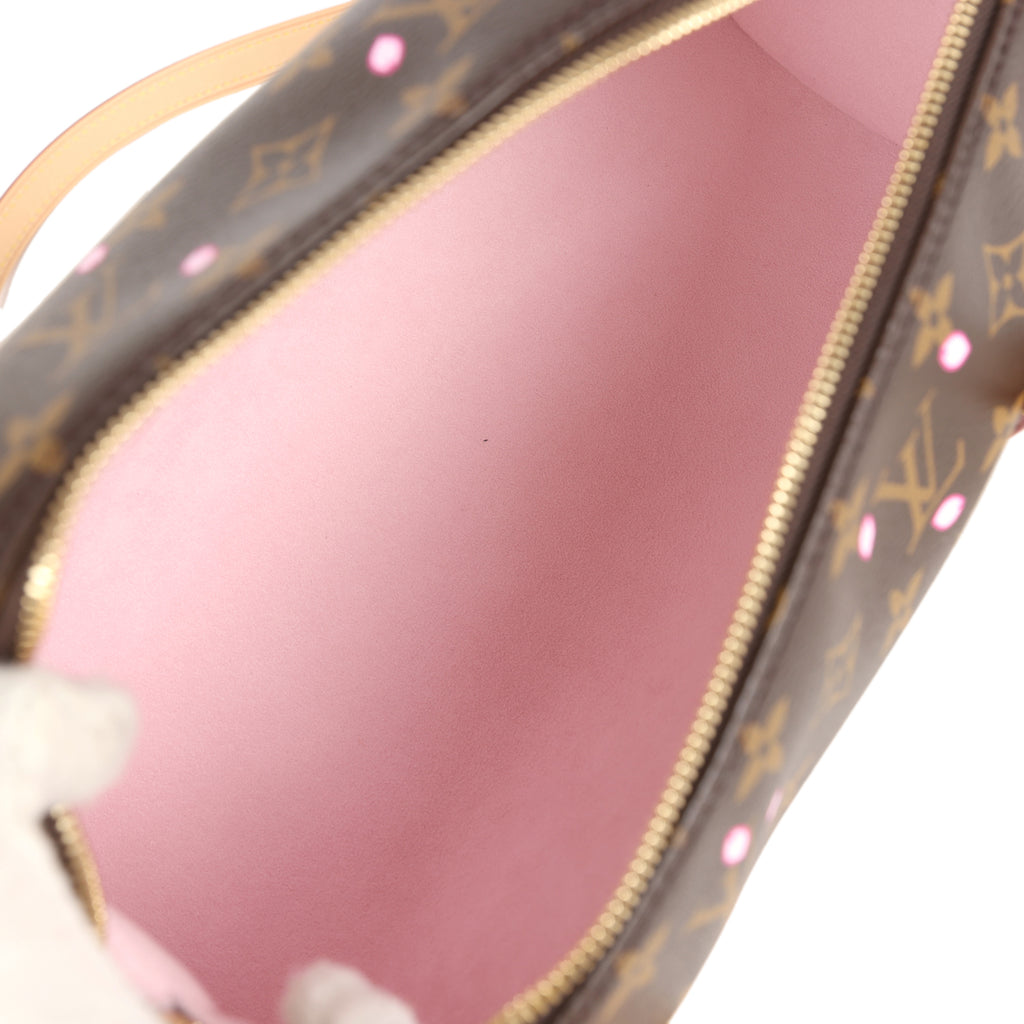 Louis Vuitton X Takashi Murakami Cherry Blossom Papillon Brown and Pink Monogram Gold Hardware - Image 9