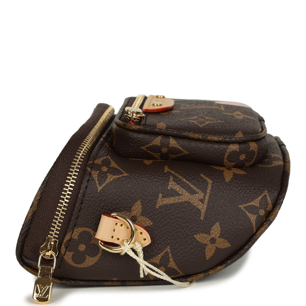 Louis Vuitton X Takashi Murakami Mini Bumbag Cherry Brown Monogram Gold Hardware - Image 5