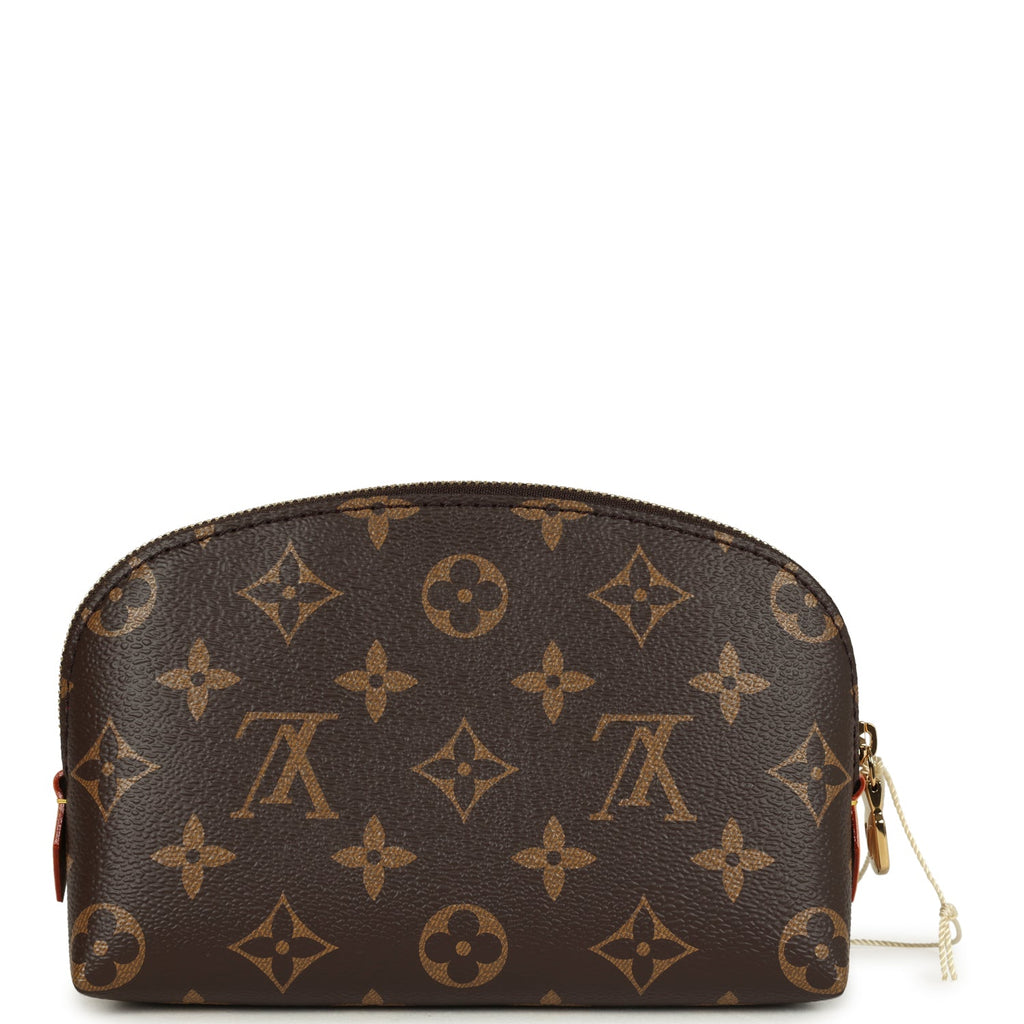 Louis Vuitton X Takashi Murakami Cherry Cosmetic Pouch Brown Monogram Gold Hardware - Image 6
