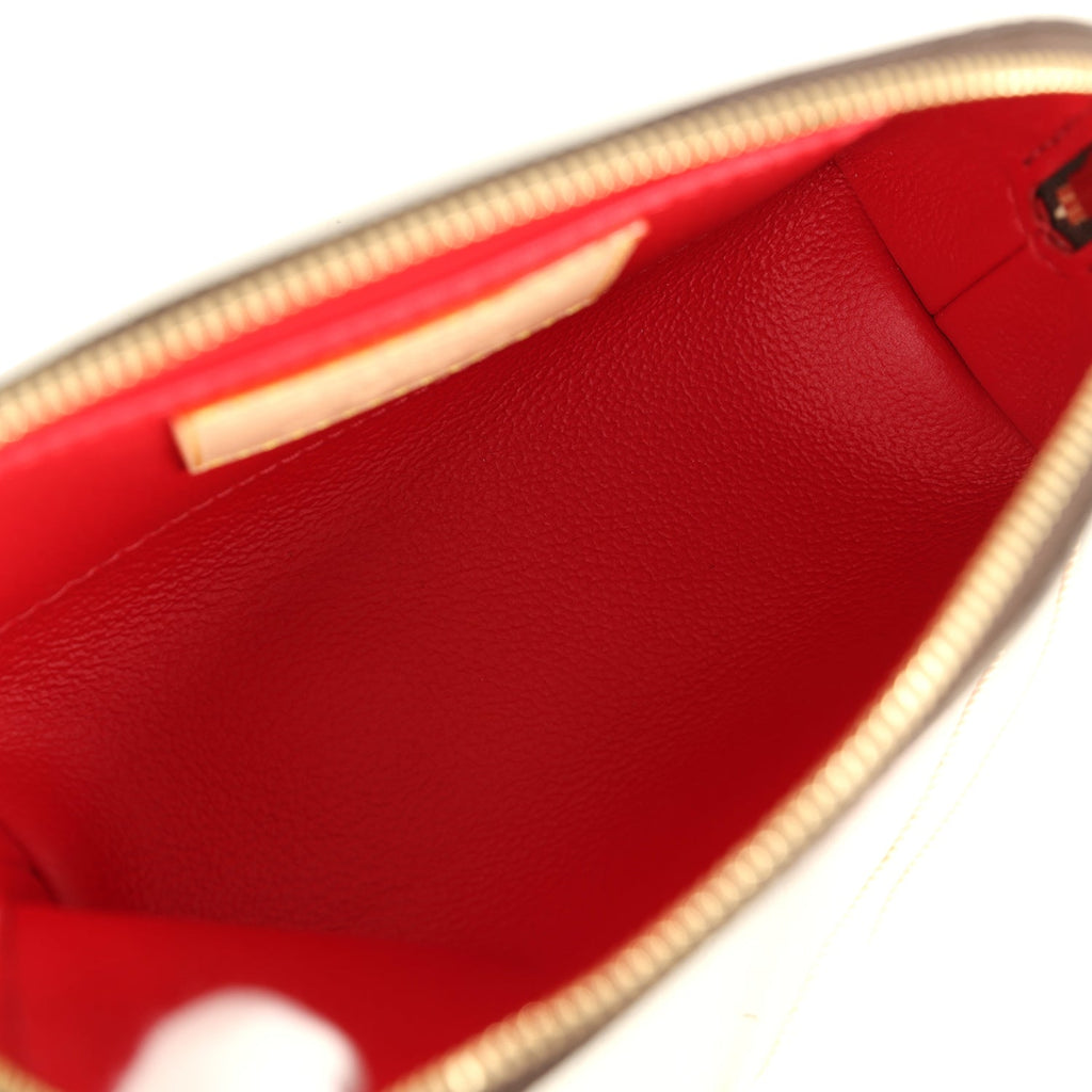 Louis Vuitton X Takashi Murakami Cherry Cosmetic Pouch Brown Monogram Gold Hardware - Image 8