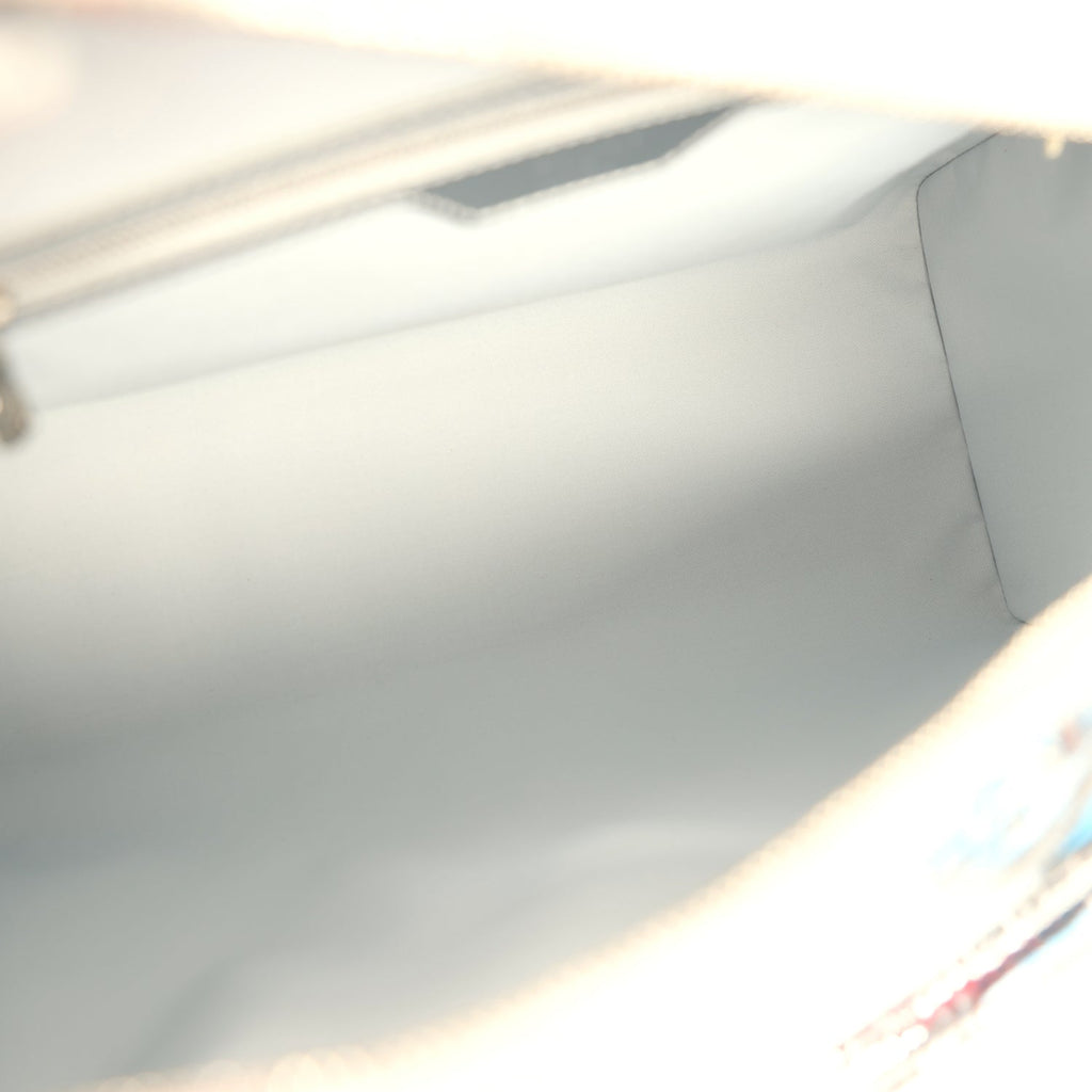 Louis Vuitton Keepall Bandouliere 50 Silver Monogram Miroir Silver Hardware - Image 7