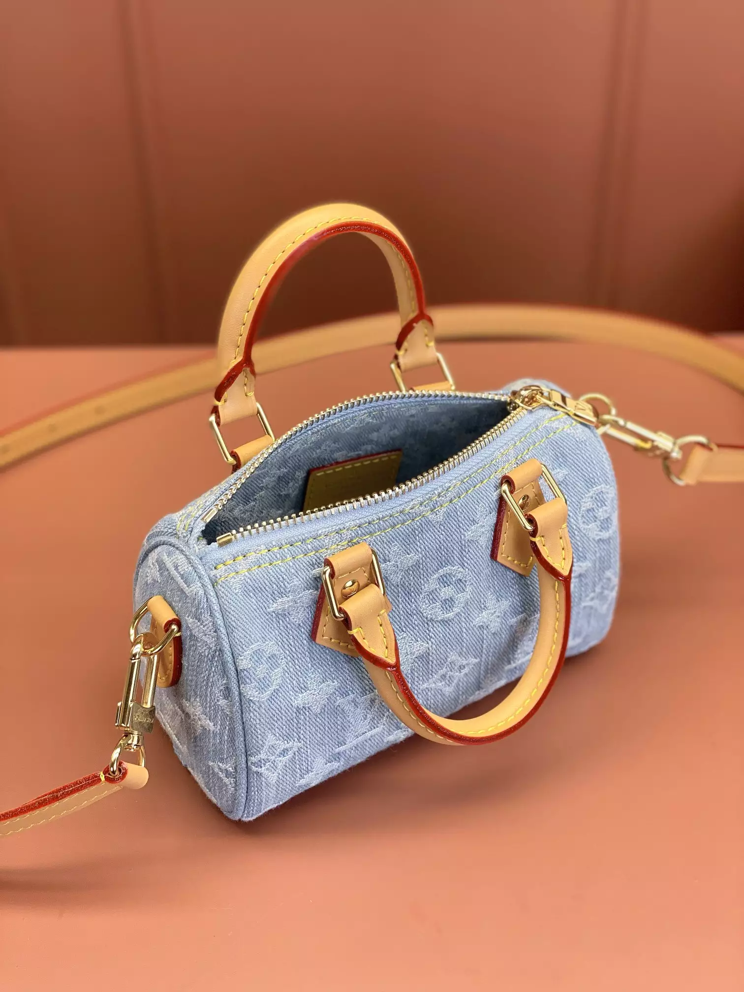 LV Nano Speedy Sky Denim Monogram Denim - Repbags.ru - Image 8