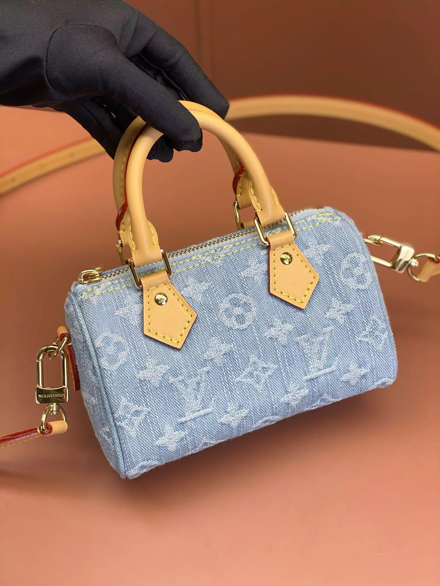 LV Nano Speedy Sky Denim Monogram Denim - Repbags.ru - Image 5