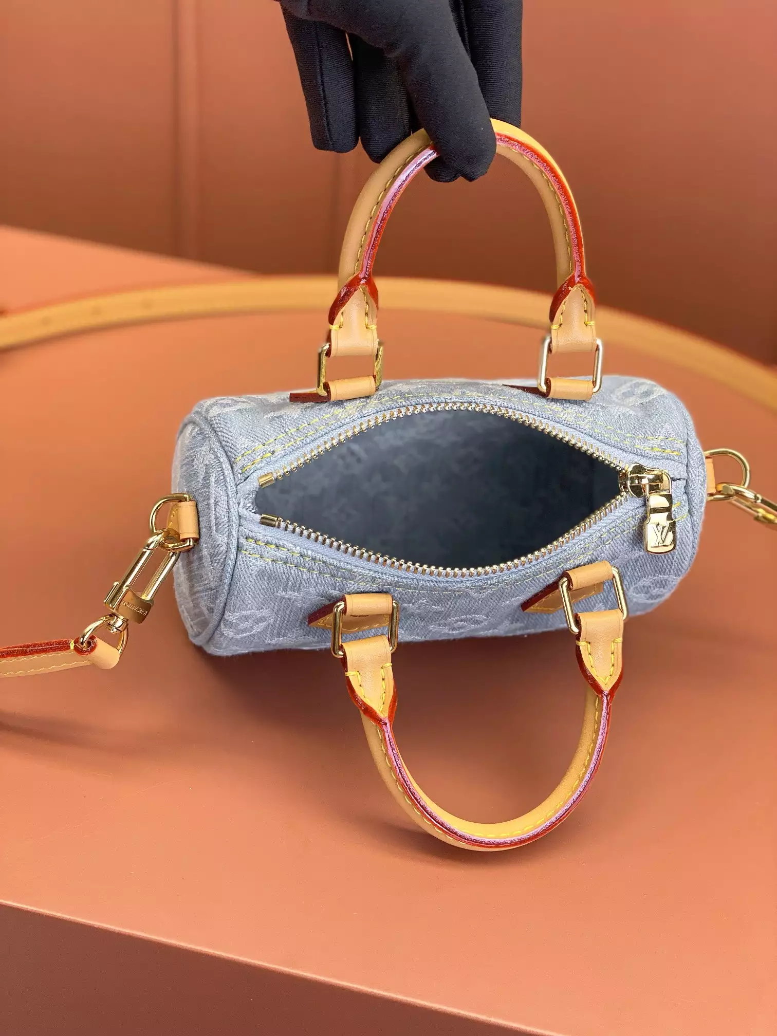 LV Nano Speedy Sky Denim Monogram Denim - Repbags.ru - Image 9