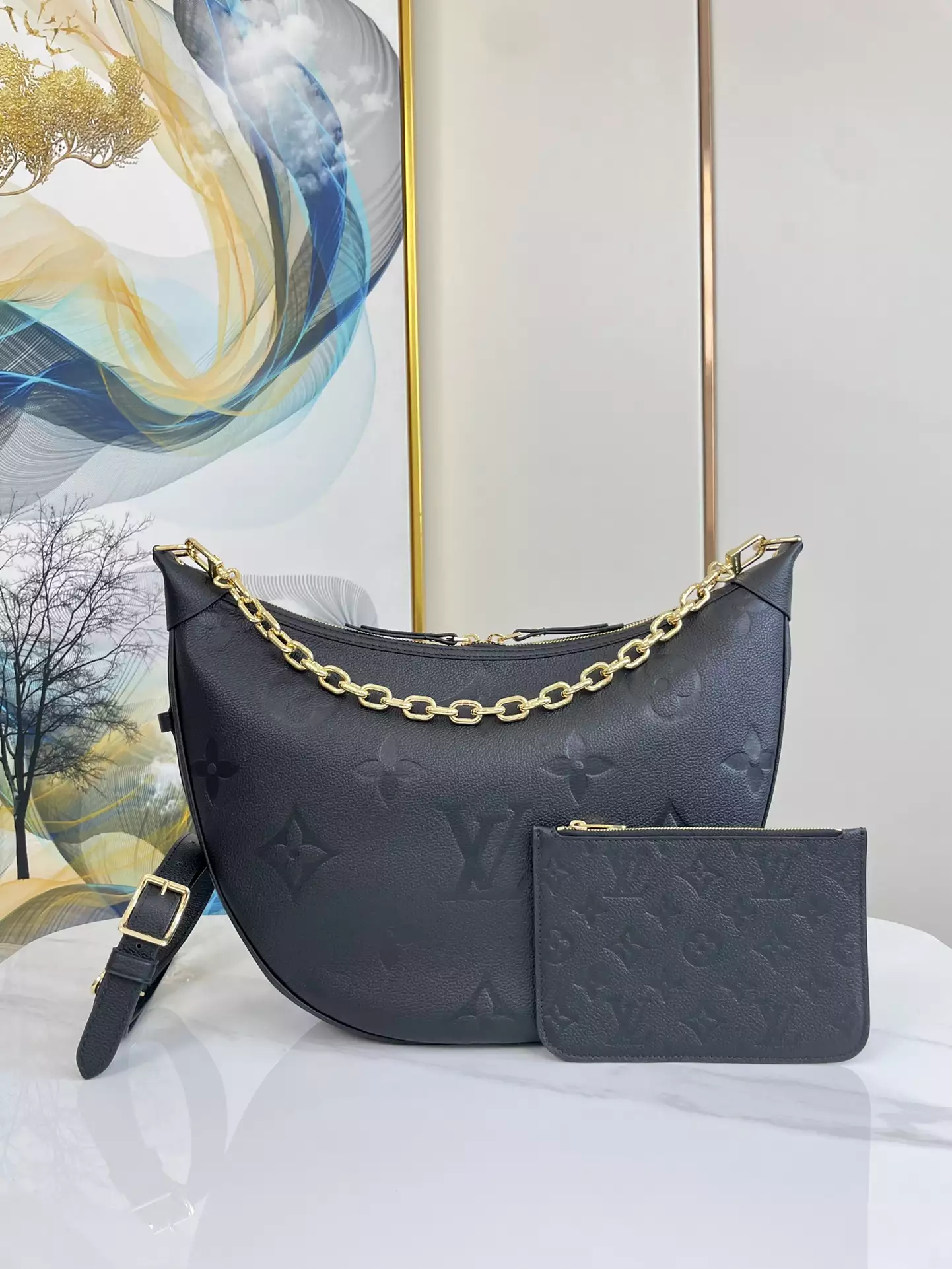 Loop Hobo Monogram Empreinte Black Leather - Repbags.ru - Image 3