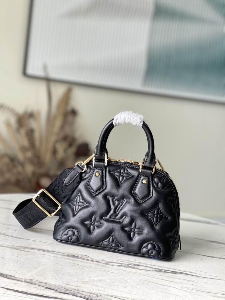 Louis Vuitton Alma BB Black Quilted embroidered smooth - Image 3