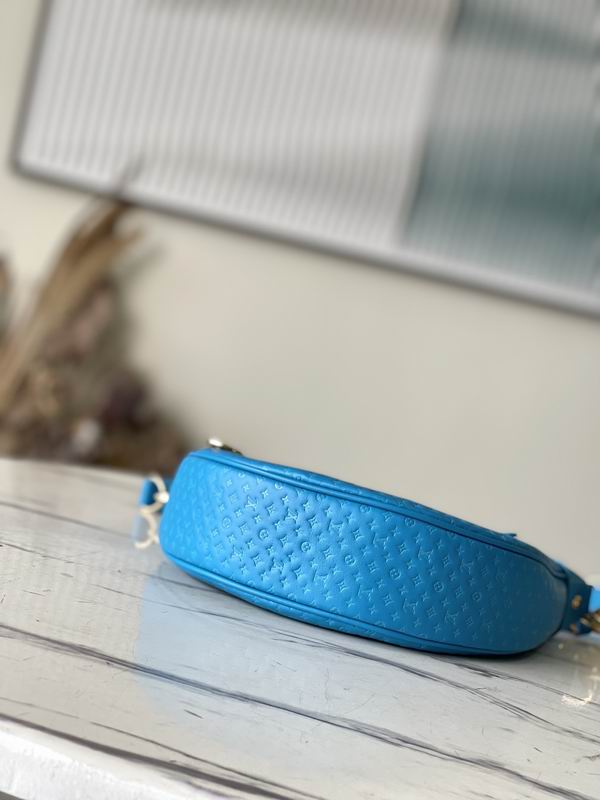 Louis Vuitton Loop Baguette Blue Calfskin - Image 6