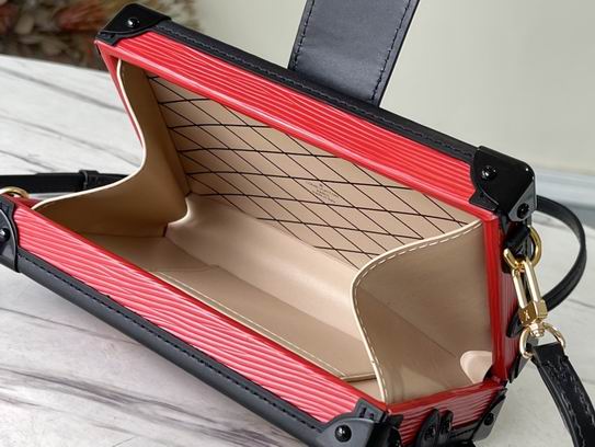 Louis Vuitton Petite Malle Red Interior - Image 9