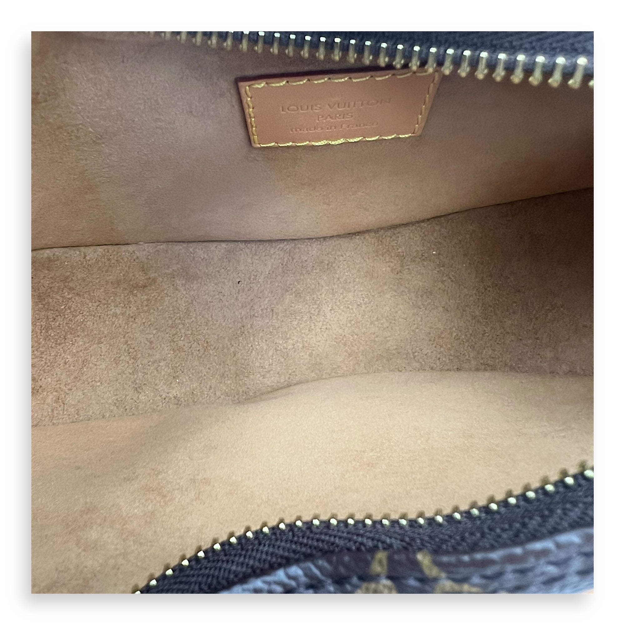 Loop Shoulder Bag Brown in Monogram Coated Canvas, Gold hardware - Image 7