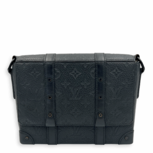Trunk Crossbody Bag Black in Monogram Empreinte Leather, Lacquered Metal hardware