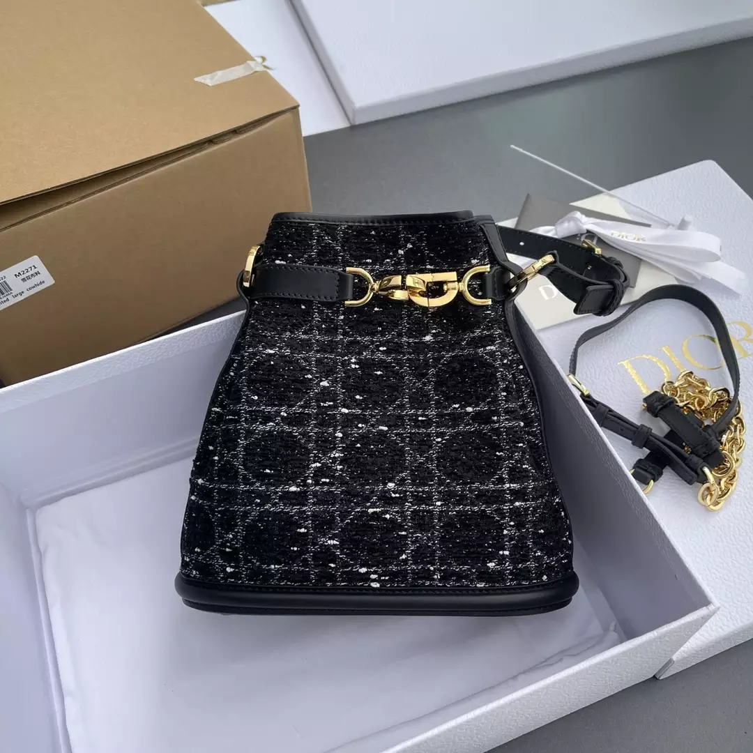 Medium C'est Dior Bag Black Cannage Tweed - Repbags.ru - Image 5