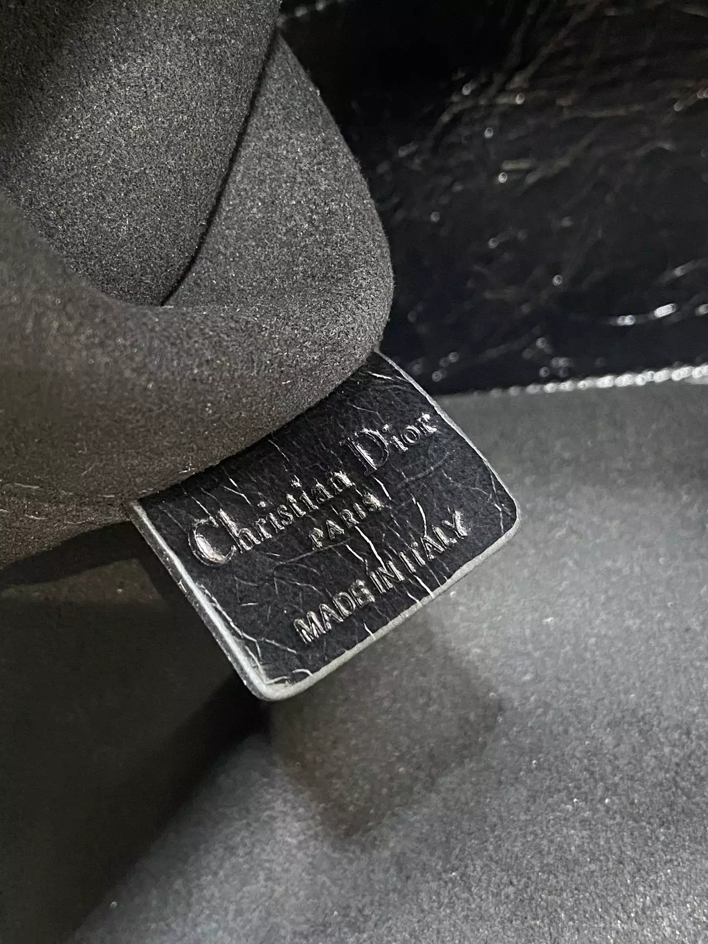 Dior Toujours Bag Black Macrocannage Crinkled - Repbags.ru - Image 9