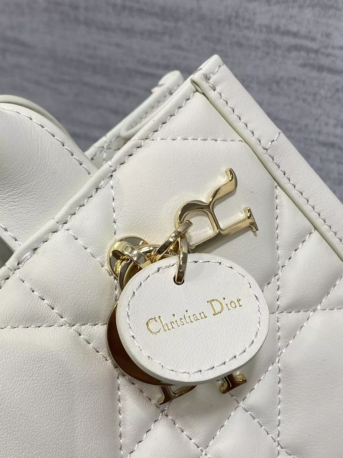 Mini Dior Book Tote Latte Macrocannage Calfskin - Repbags.ru - Image 7