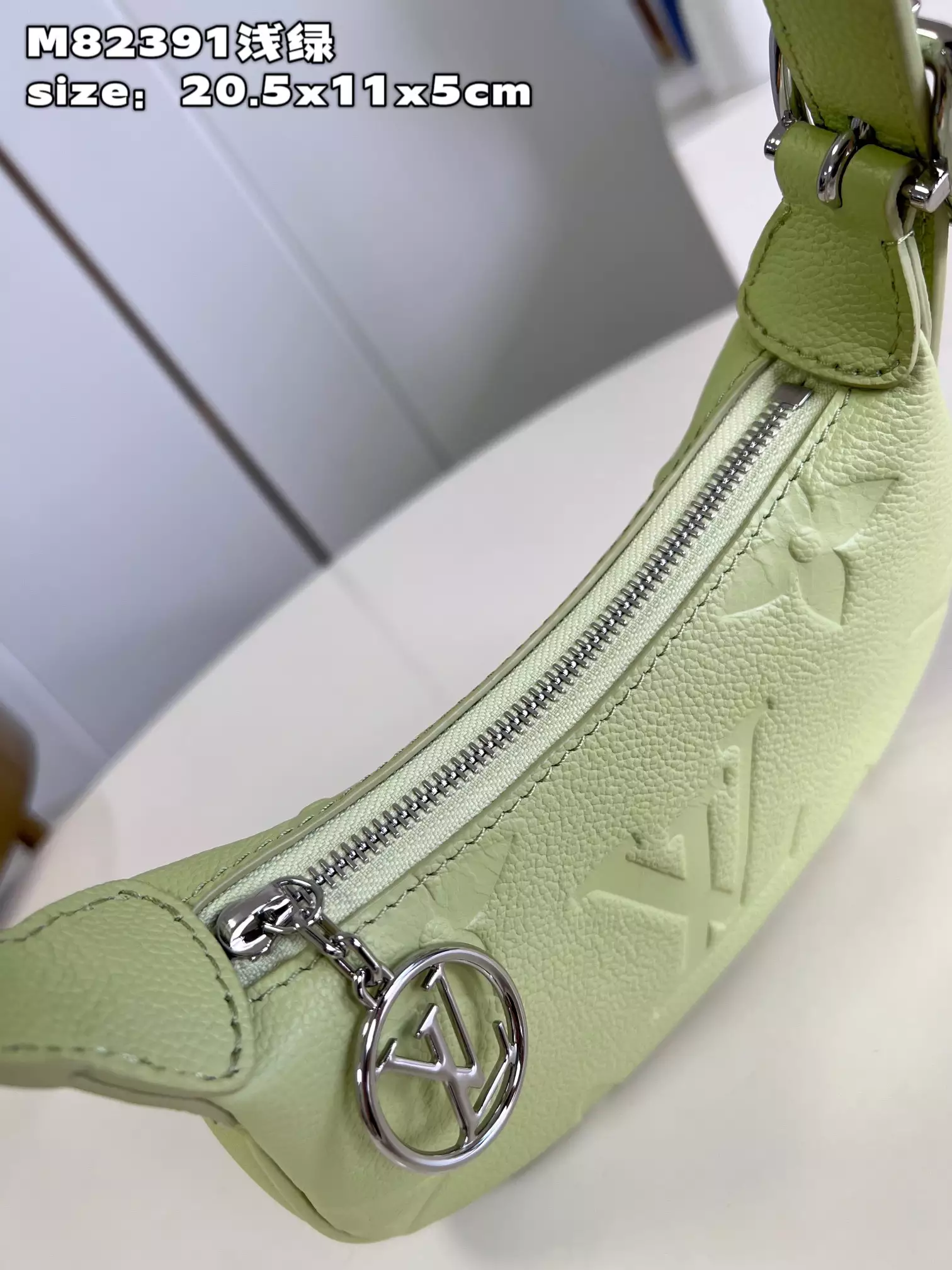 Mini Moon Monogram Empreinte Light Green Leather - Repbags.ru - Image 5