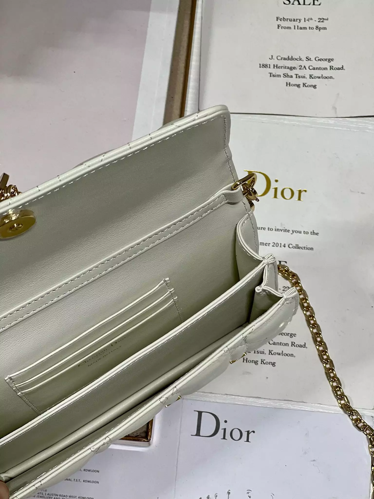 My Dior Mini Bag White Cannage Lambskin - Repbags.ru - Image 7
