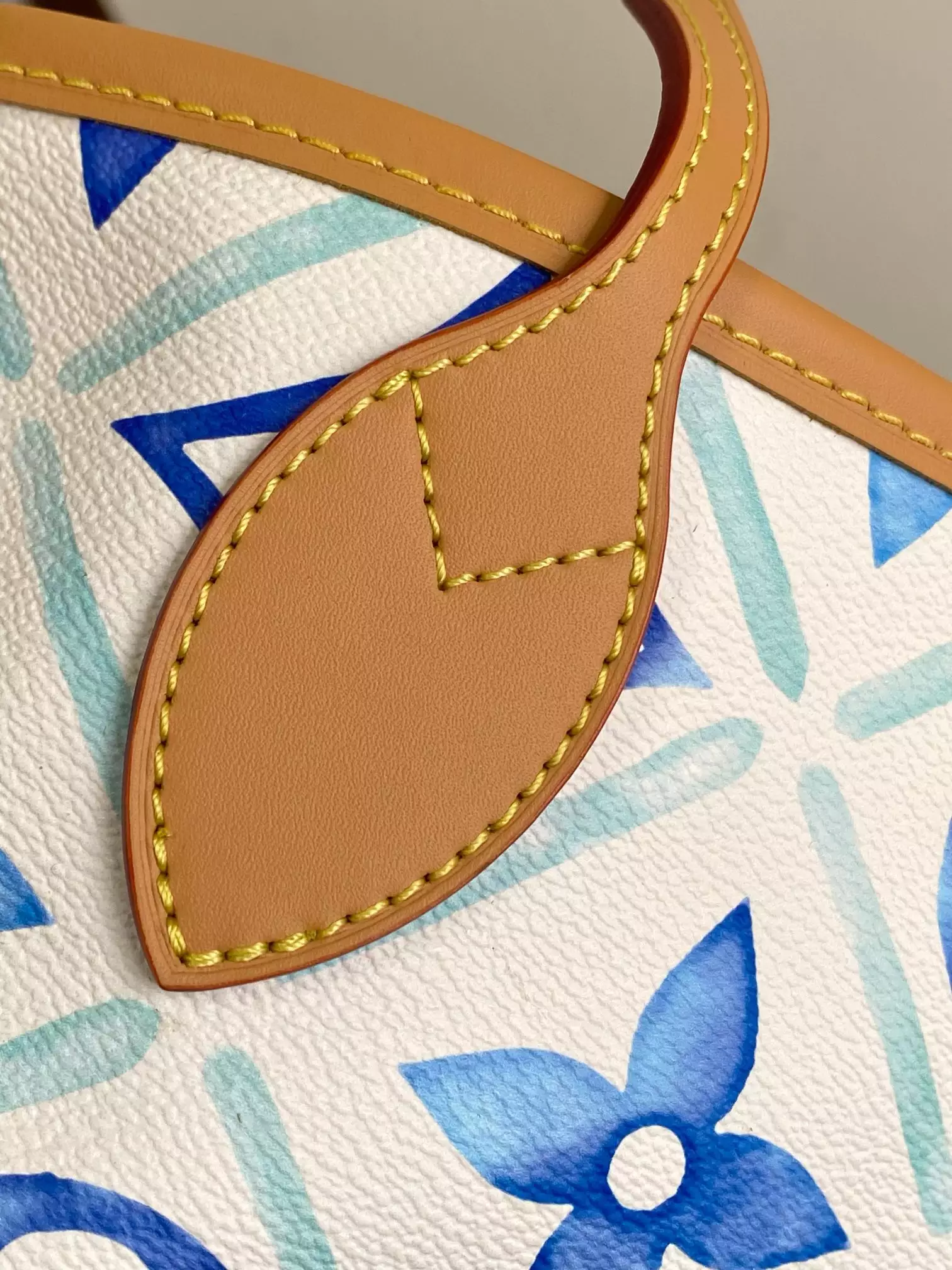 Neverfull MM Lagoon Blue Monogram Tiles Canvas - Repbags.ru - Image 6