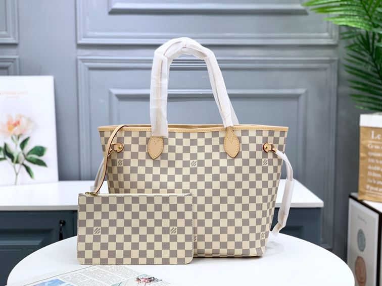 Neverfull MM Tote bag Damier Azur canvas - LB061 - Image 3